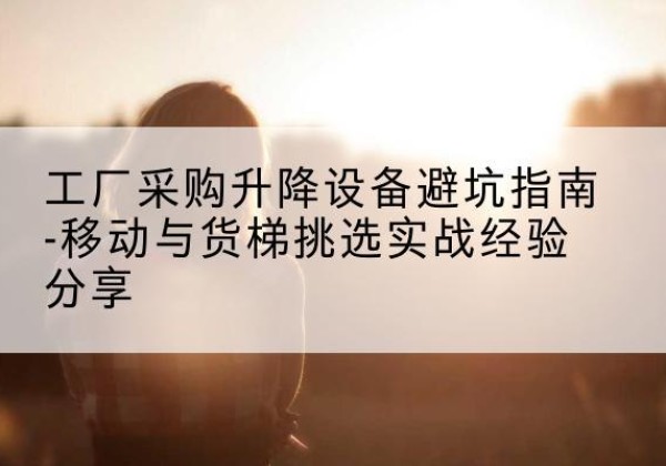 泾阳移动式升降机怎么选-工厂采购升降设备避坑指南-移动与货梯挑选实战经验分享